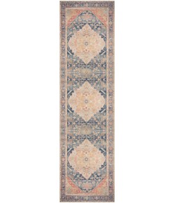Nourison Vintage Washables Blue Coral VWS13 2 ft. 2 in. X 8 ft. Rect. Rug