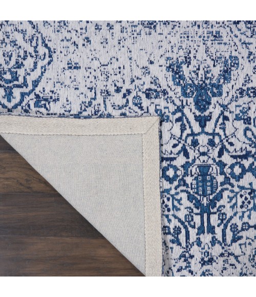 Nourison Damask Iory Navy DAS06 6 ft. x 9 ft. Rect. Rug