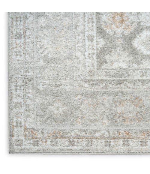 Nourison Dekor Grey DEK02 5 ft. 3 in. X 7 ft. Rect. Rug