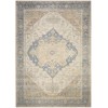 Nourison Vintage Washables Blue Green VWS13 4 ft. X 6 ft. Rect. Rug