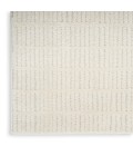 Nourison Cozy Modern Ivory Grey CMD03 2 ft. 2 in. X 10 ft. Rect. Rug