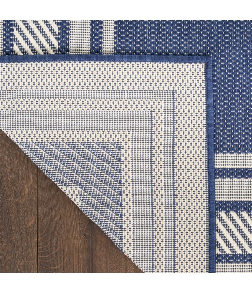 Nourison Horizon Indoor/Outdoor Navy HOZ03 9 ft. X 12 ft. Rect. Rug