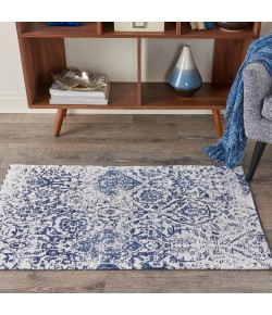 Nourison Damask Iory Navy DAS06 2 ft. 3 in. x 3 ft. 9 in. Rect. Rug