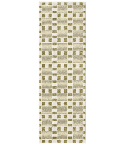 Nourison Nordic Green NRC13 2 ft. X 6 ft. Rect. Rug
