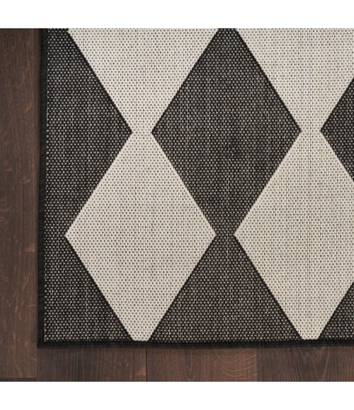 Nourison Positano Black POS04 4 ft. X 6 ft. Rect. Rug