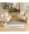 Nourison Washable Charm Silver Ivory WCH01 4 ft. X 6 ft. Rect. Rug