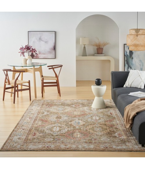 Nourison Petra Green PTR01 7 ft. 10 in. X 10 ft. 4 in. Rect. Rug