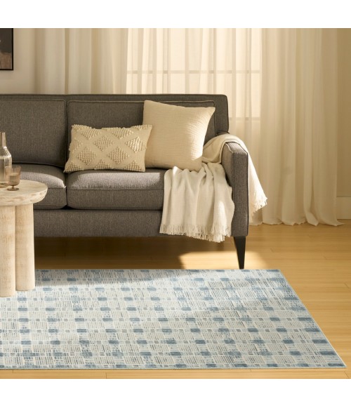Nourison Nordic Blue NRC14 5 ft. X 7 ft. Rect. Rug