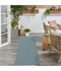 Nourison Practical Solutions Aqua PSL01 2 ft. 2 in. X 8 ft. Rect. Rug