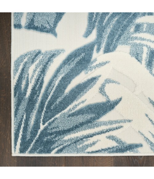 Nourison Aloha Ivory Blue ALH43 3 ft. 6 in. X 5 ft. 6 in. Rect. Rug