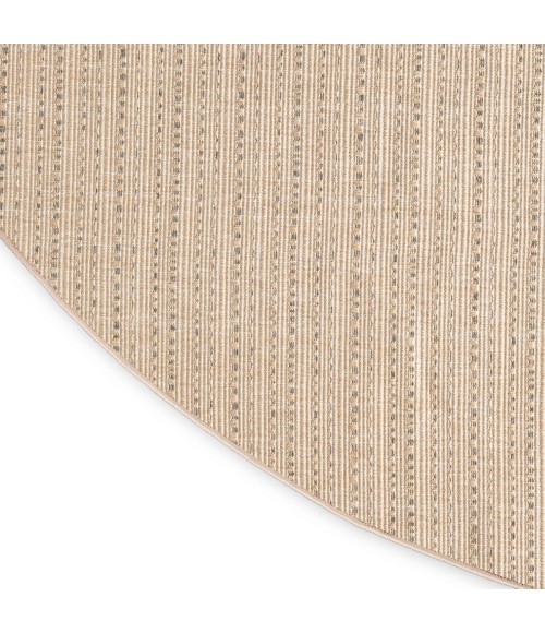 Nourison Tulum Taupe TLM01 8 ft. X Round Rug