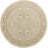 Nourison Tulum Taupe Olive TLM05 8 ft. X Round Rug