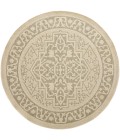 Nourison Tulum Taupe Olive TLM05 8 ft. X Round Rug