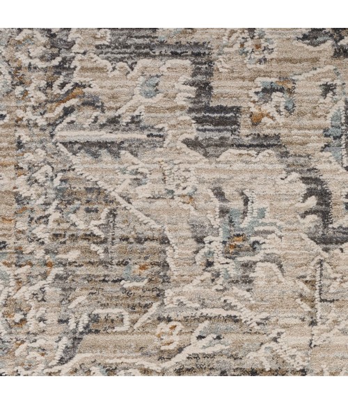 Nourison Nyle Ivory Taupe NYE04 2 ft. 3 in. X 10 ft. Rect. Rug