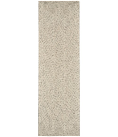 Nourison Interlock Ivory/Grey ITL04 8 ft. Rect. Rug