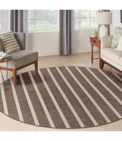 Nourison Positano Natural Ivory POS03 6 ft. X Round Rug