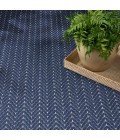 Nourison Horizon Indoor/Outdoor Navy HOZ02 9 ft. X 12 ft. Rect. Rug