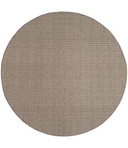 Nourison Tulum Brown TLM03 8 ft. X Round Rug