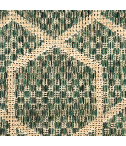Nourison Horizon Indoor/Outdoor Green HOZ01 2 ft. 2 in. X 8 ft. Rect. Rug