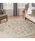 Nourison Oushak Home Cream OUS01 7 ft. 10 in. X Round Rug