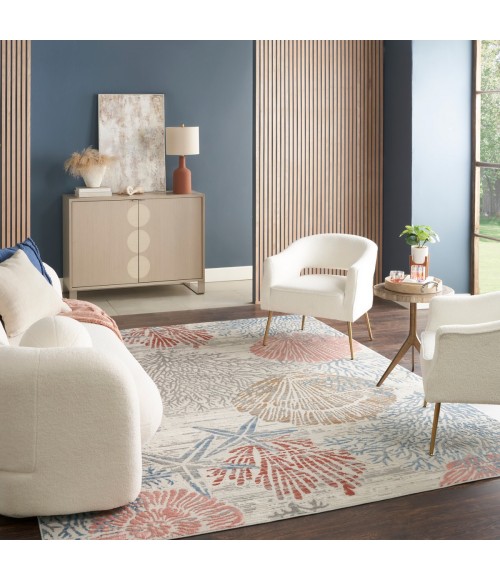 Nourison Pompeii Multicolor PMP04 7 ft. 10 in. X 9 ft. 10 in. Rect. Rug