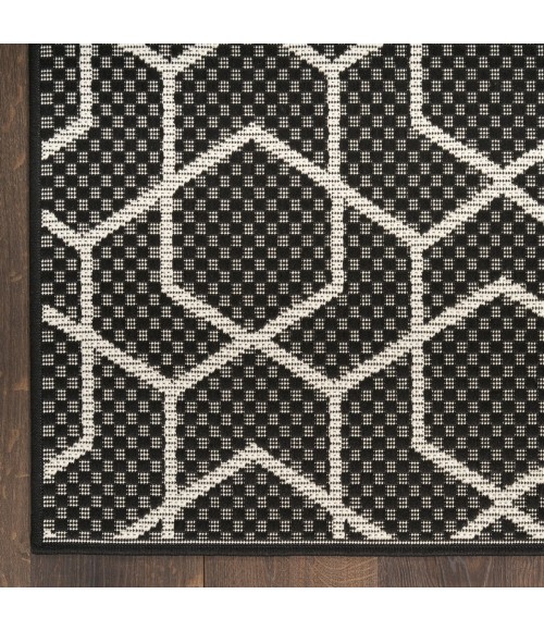 Nourison Horizon Indoor/Outdoor Black HOZ01 8 ft. X 10 ft. Rect. Rug