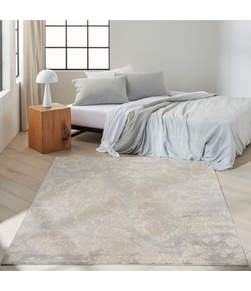 Calvin Klein CK011 Verdant Grey Beige VRD05 8 ft. X 10 ft. Rect. Rug