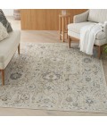 Nourison Oushak Home Cream OUS01 6 ft. X 9 ft. Rect. Rug