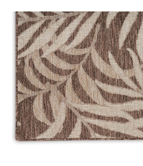 Nourison Garden Oasis Mocha GOA01 2 ft. X 8 ft. Rect. Rug