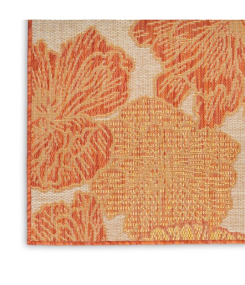 Nourison Garden Oasis Coral GOA04 10 ft. X 14 ft. Rect. Rug