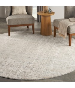 Nourison Nyle Ivory Multicolor NYE06 7’10” X Round Rug