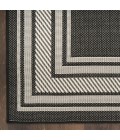 Nourison Horizon Indoor/Outdoor Black HOZ03 9 ft. X 12 ft. Rect. Rug