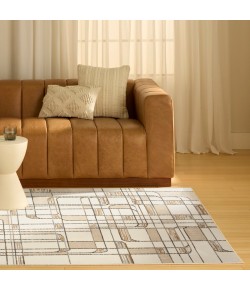 Nourison Nordic Ivory Multicolor NRC17 4 ft. X 6 ft. Rect. Rug