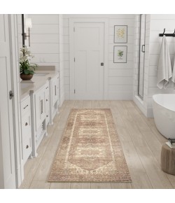 Nourison Vintage Washables Gold VWS14 2 ft. 2 in. X 8 ft. Rect. Rug