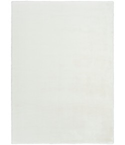 Nourison Home Soft Plush Rabbit Fur SFF01 White 5 ft. X 7 ft. Area Rug