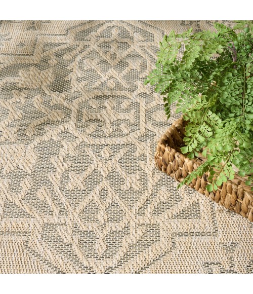 Nourison Tulum Taupe Olive TLM05 10 ft. X 14 ft. Rect. Rug