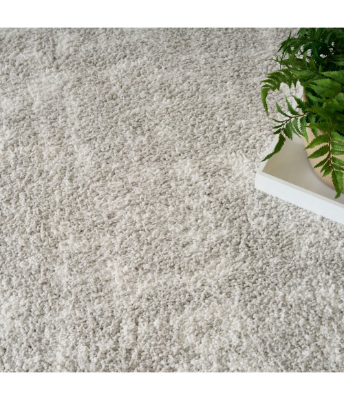 Nourison Modern Shag Grey Ivory MMD06 7 ft. 10 in. X 9 ft. 10 in. Rect. Rug
