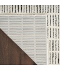 Nourison Cozy Modern Ivory Black CMD03 2 ft. 2 in. X 10 ft. Rect. Rug