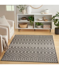 Nourison Positano Charcoal POS02 4 ft. X 6 ft. Rect. Rug