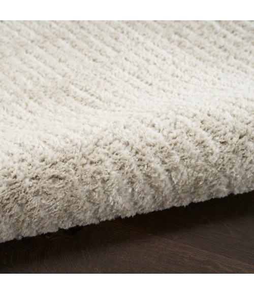 Nourison Cozy Modern Grey Ivory CMD03 6 ft. 7 in. X 9 ft. Rect. Rug