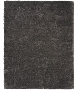 Nourison Luxurious Shag Grey LXR05 6 ft. 7 in. X 9 ft. 2 in. Rect. Rug