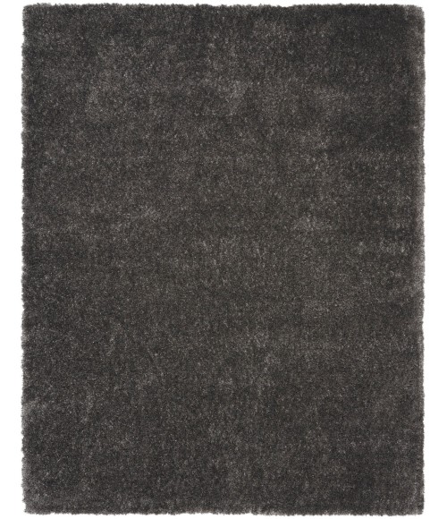 Nourison Luxurious Shag Grey LXR05 6 ft. 7 in. X 9 ft. 2 in. Rect. Rug