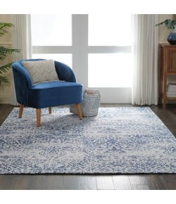 Nourison Damask Iory Navy DAS06 6 ft. x 9 ft. Rect. Rug