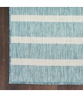 Nourison Positano Aqua Ivory POS03 6 ft. X 9 ft. Rect. Rug
