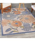 Nourison Aloha Beige Multicolor ALH33 5 ft. 3 in. X 7 ft. 5 in. Rect. Rug