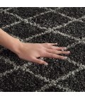 Nourison Geometric Shag Charcoal GOS01 2 ft. 2 in. X 3 ft. 9 in. Rect. Rug