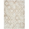 Nourison Dekor Ivory Taupe DEK05 5 ft. 3 in. X 7 ft. Rect. Rug