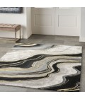 Nourison Prismatic Charcoal Grey Rug PRS31 6 ft. X 8 ft. Rect. - Rugs Town Nourison Prismatic Charcoal Grey PRS31 6 ft. X 8 ft. Rect. Rug
