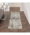 Nourison Ludlow Cream Grey LDW05 2 ft. 2 in. X 7 ft. 6 in. Rect. Rug