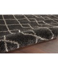 Nourison Geometric Shag Charcoal GOS01 5 ft. 3 in. X 7 ft. 3 in. Rect. Rug